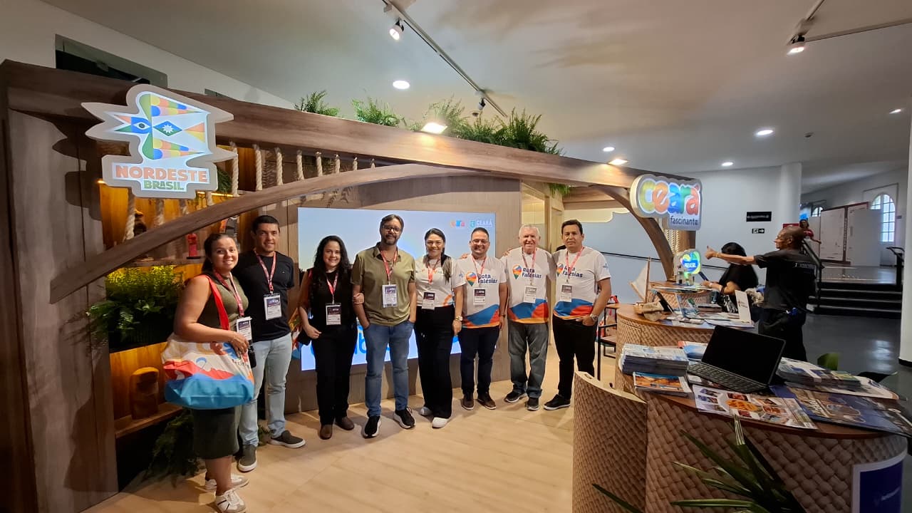 Rota das Falésias leva cultura e experiências ao Salão do Turismo em Fortaleza