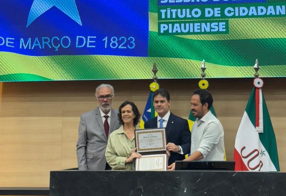 Neuma Figueiredo recebe título de cidadania piauiense em solenidade na Alepi