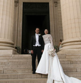 Alexandre Negrão escolhe criação de Bruno Colella para casamento com Elisa Zarzur na França