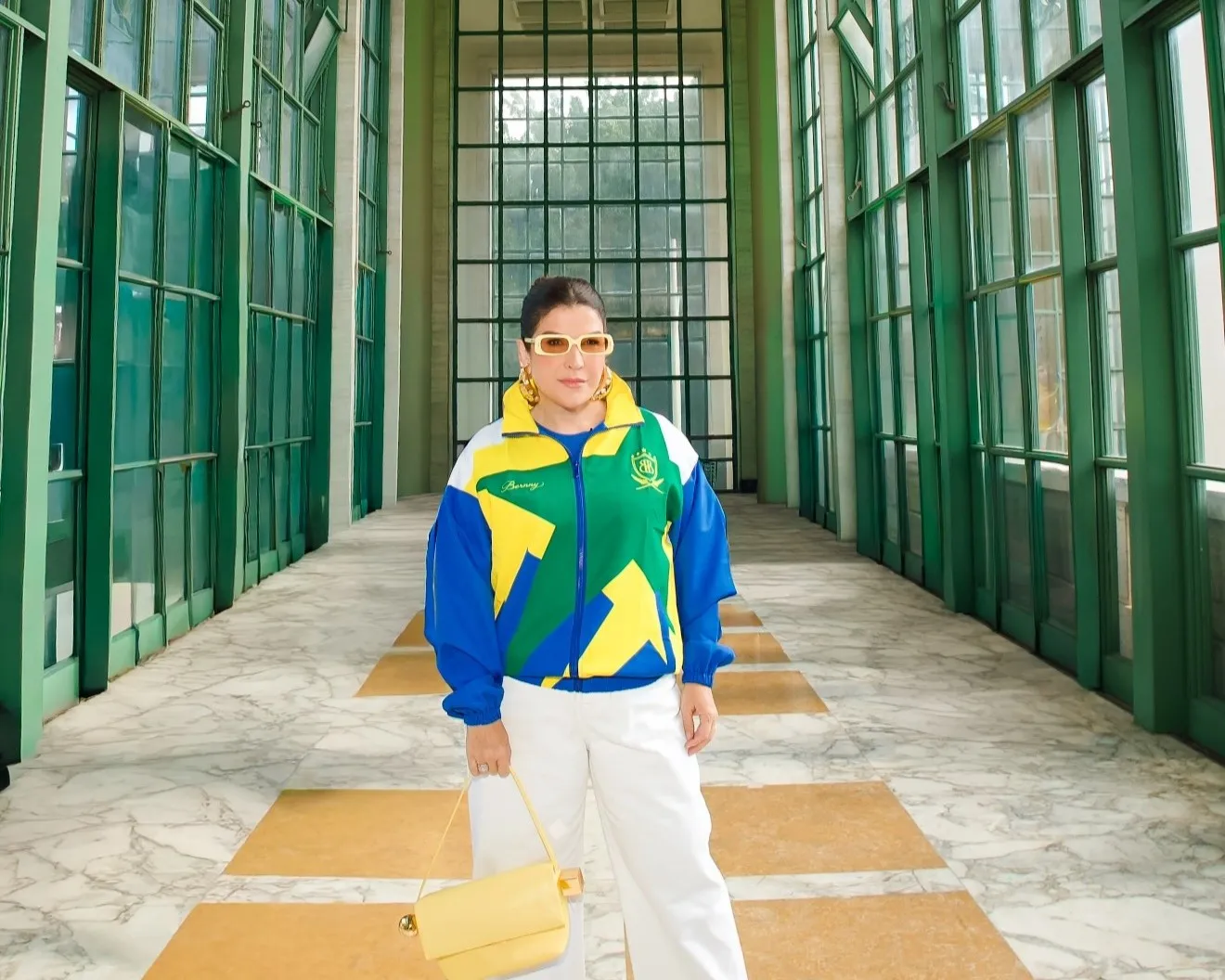 Verde e amarelo dominam os looks de personalidades em dia de Brasil na Copa