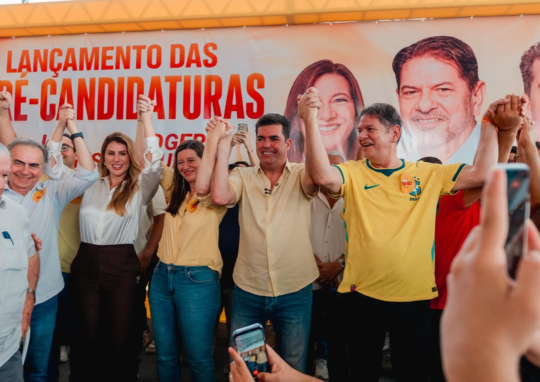 Com apoio de Cid Gomes, Lia Gomes e Roger Aguiar lançam pré-candidaturas em Sobral