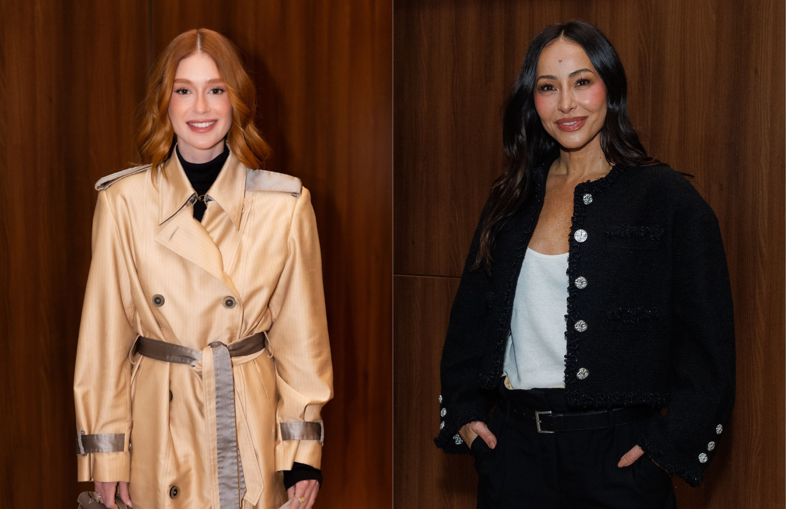 Marina Ruy Barbosa e Sabrina Sato conferem a estreia de Taís Araujo em São Paulo com o espetáculo “Mudando de Pele”