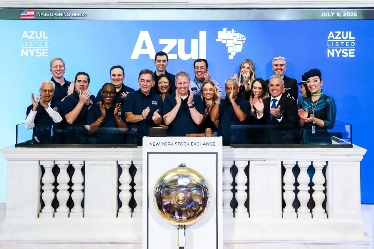Azul retorna à NYSE e abre nova etapa na estratégia de expansão internacional