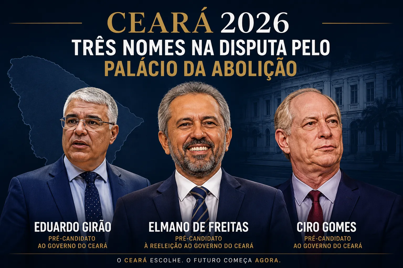 O novo mapa do poder no Ceará começa a tomar forma para 2026