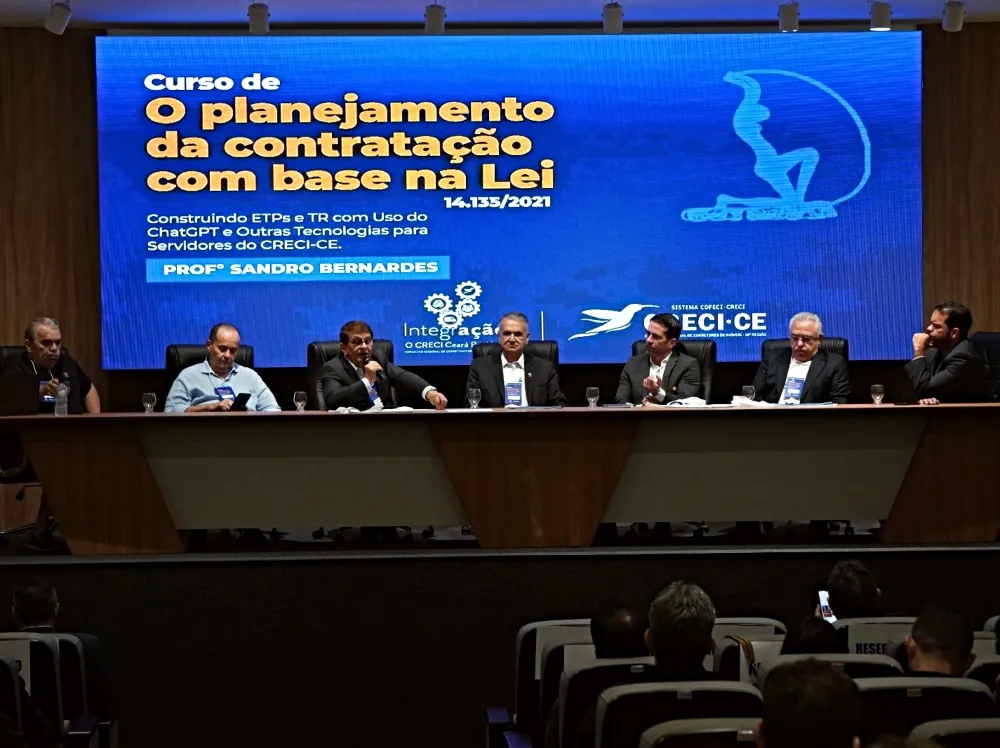 Creci-CE realiza debate sobre licitações e inteligência artificial na gestão pública