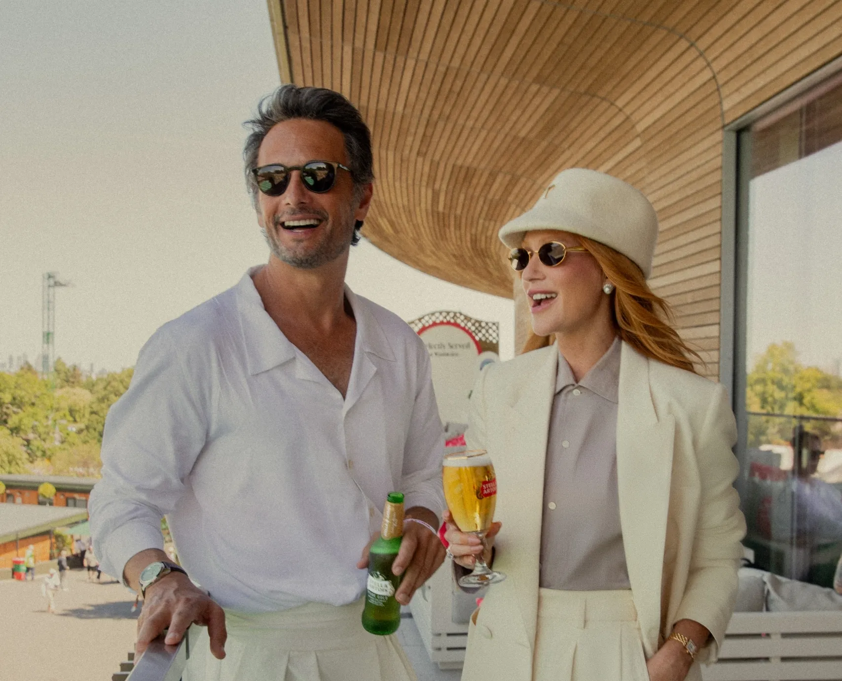 Marina Ruy Barbosa, Rodrigo Santoro e Silvia Braz acompanham o Grand Slam de Wimbledon, em Londres