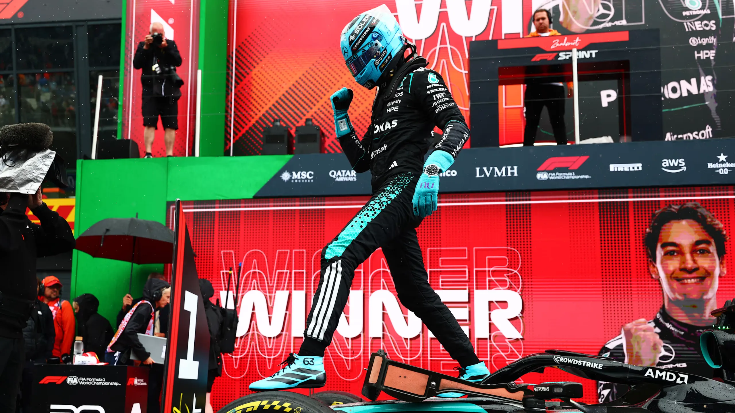 Russell vence Sprint em Zandvoort; Bortoleto termina em nono