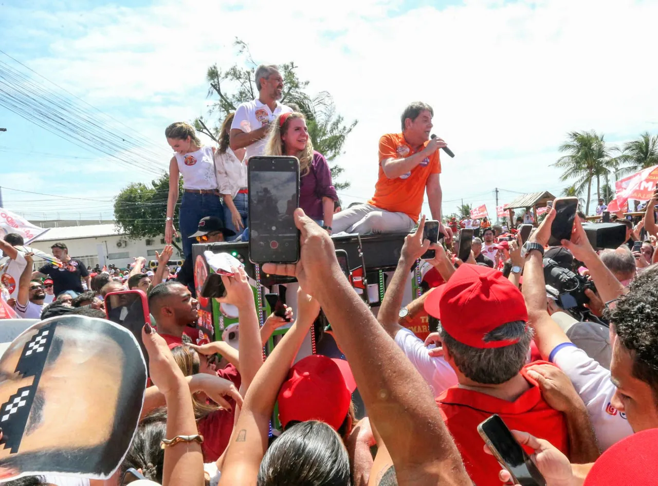 Gabriella, Elmano, Luizianne E Cid No Pirambu