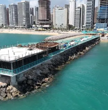Píer Ideal avança e ganha forma na Beira-Mar de Fortaleza