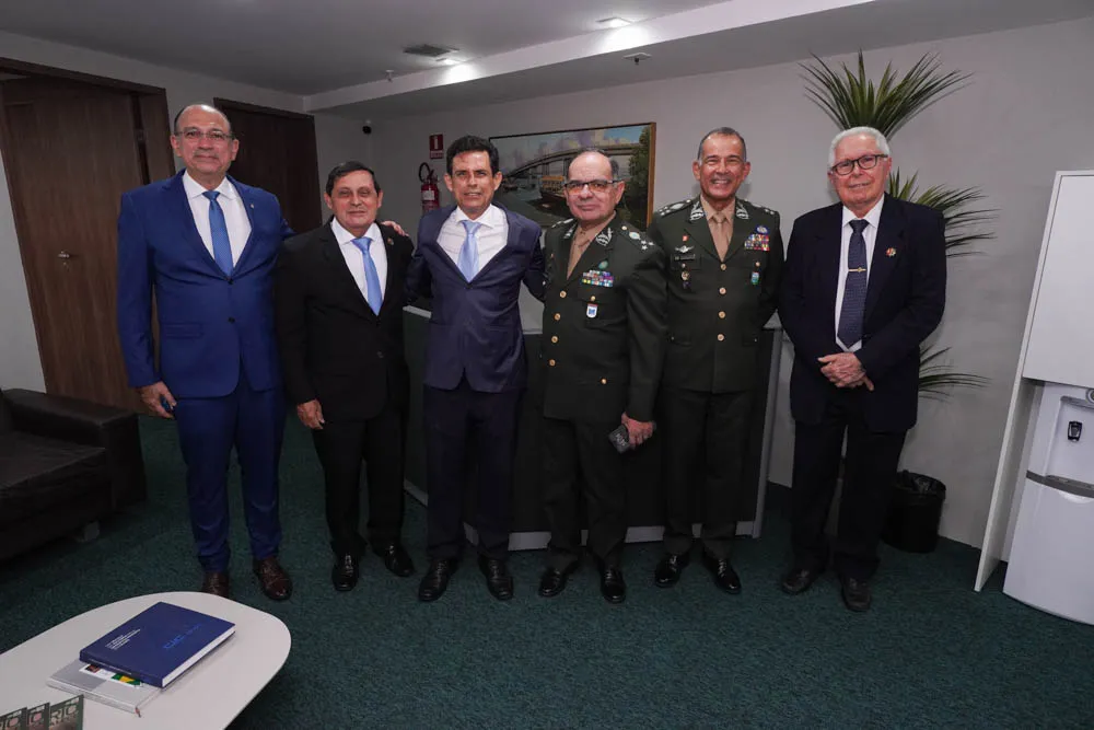 Tácito Vasconcelos Vieira, Cel. Menezes, Ricardo Montenegro, Gen. Barreto, Gen. Montenegro E Gen. Júlio Lima Verde (2)