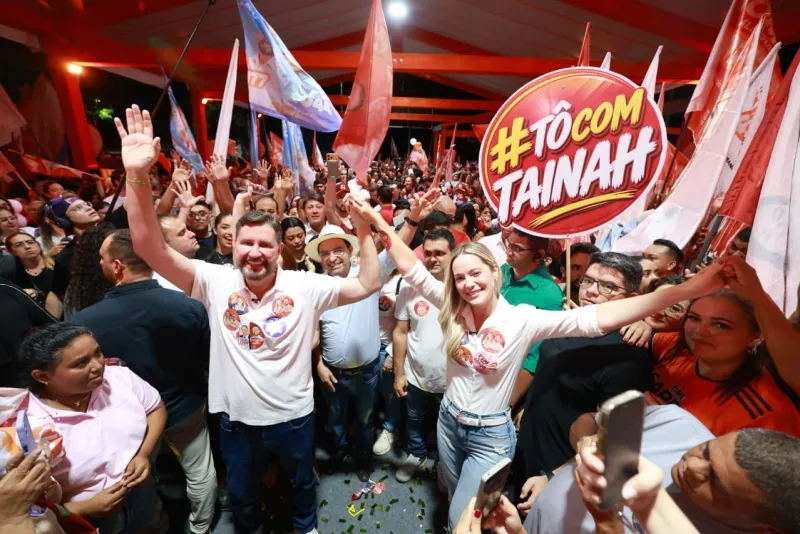 ELEIÇÕES 2026 - Romeu Aldigueri e Tainah Marinho inauguram comitê de campanha em Fortaleza
