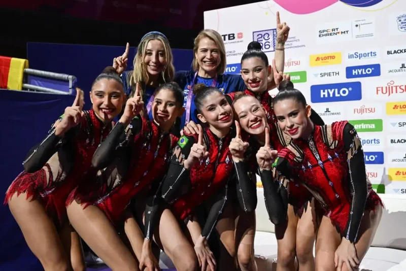 topo do pódio - Brasil vive dia histórico na ginástica rítmica, conquista dois ouros e supera campeãs olímpicas